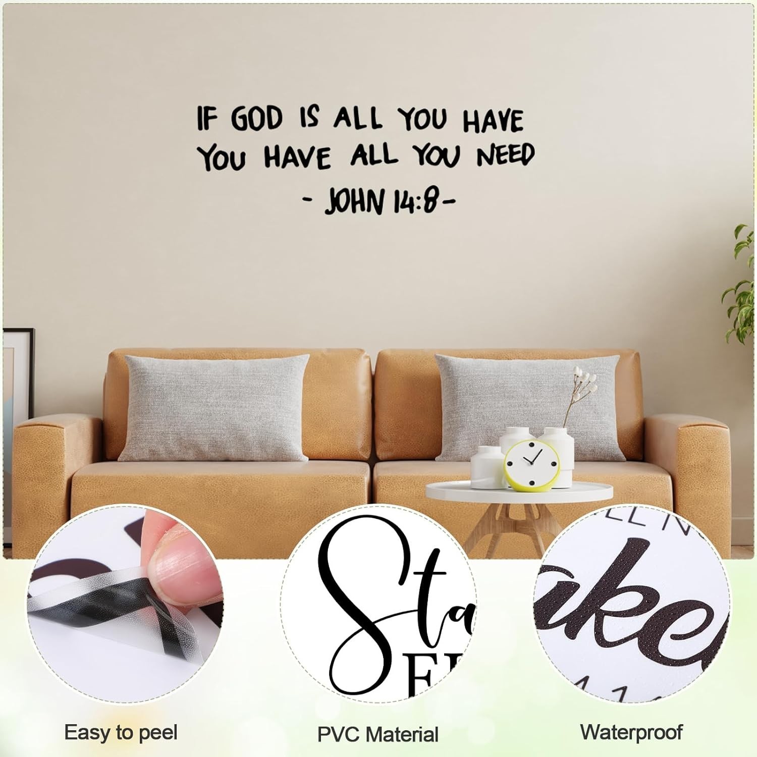 Beautiful Bible Verse Decals – Decorative and Motivational Wall Art for Adults
