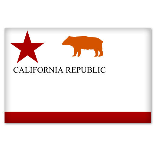 California Republic Bear flag bumper sticker 5″ x 3″