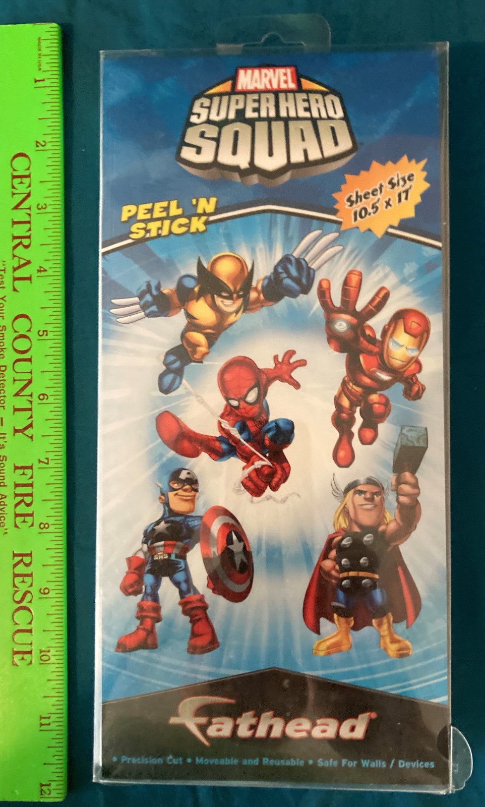 FATHEAD Super Hero Squad Peel & Stick Decals -Marvel Thor Spiderman Sticker