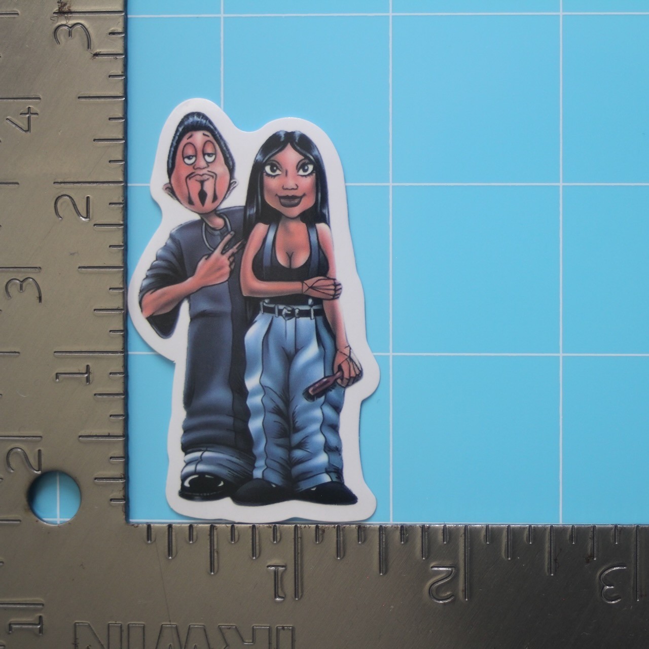 Homies Sticker (BABY DOLL) Chicana Gangster Lowrider, Gloss PVC Decal