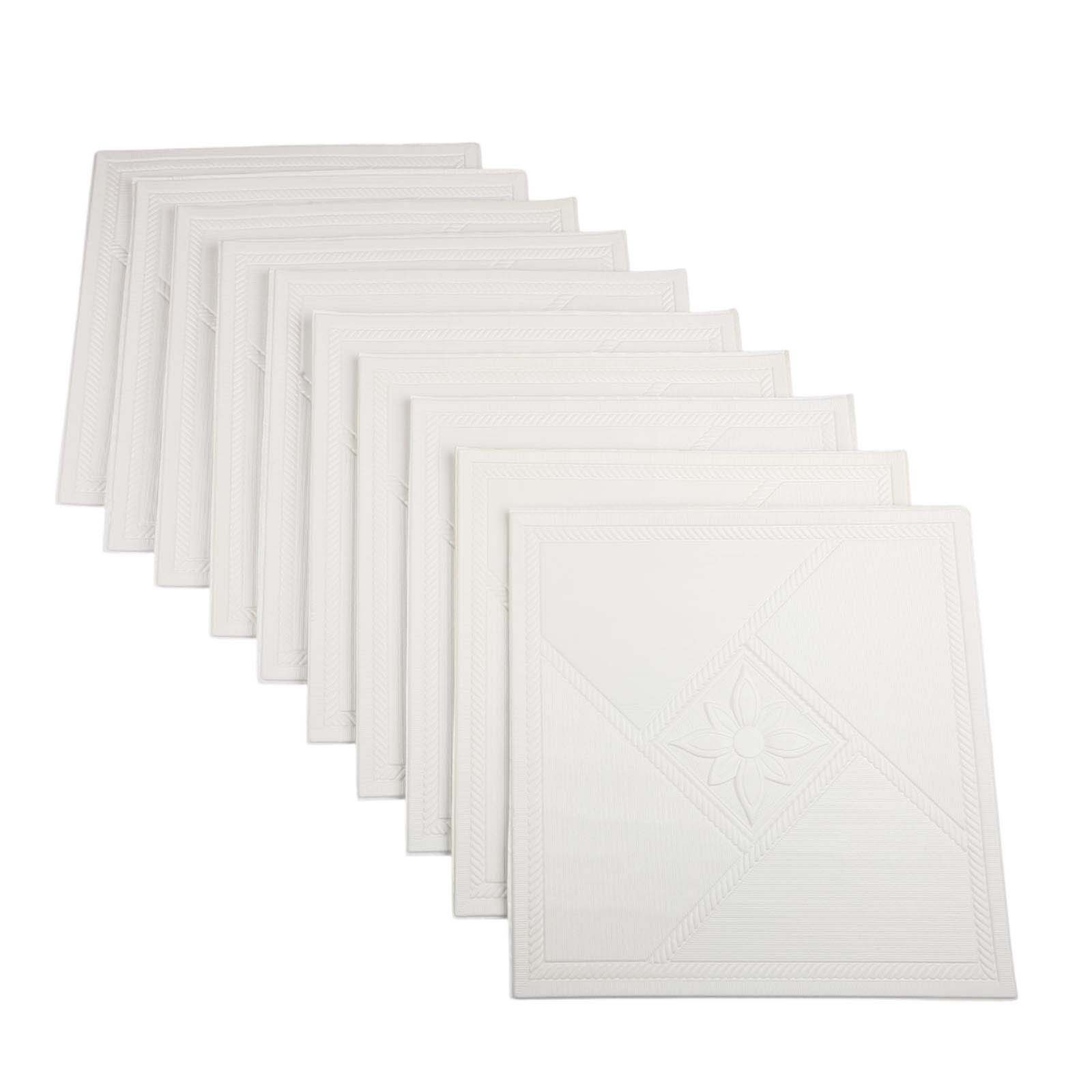 Waterproof Decorative Ceiling Wallpaper Stickers Set of 10 in XPE Foam