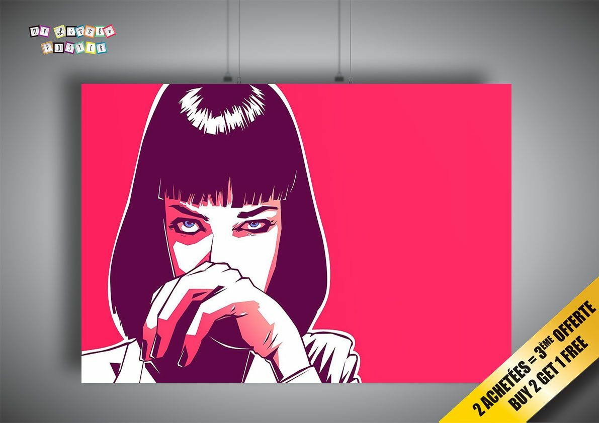 Pulp Fiction Mia Wallace Wall Art Poster