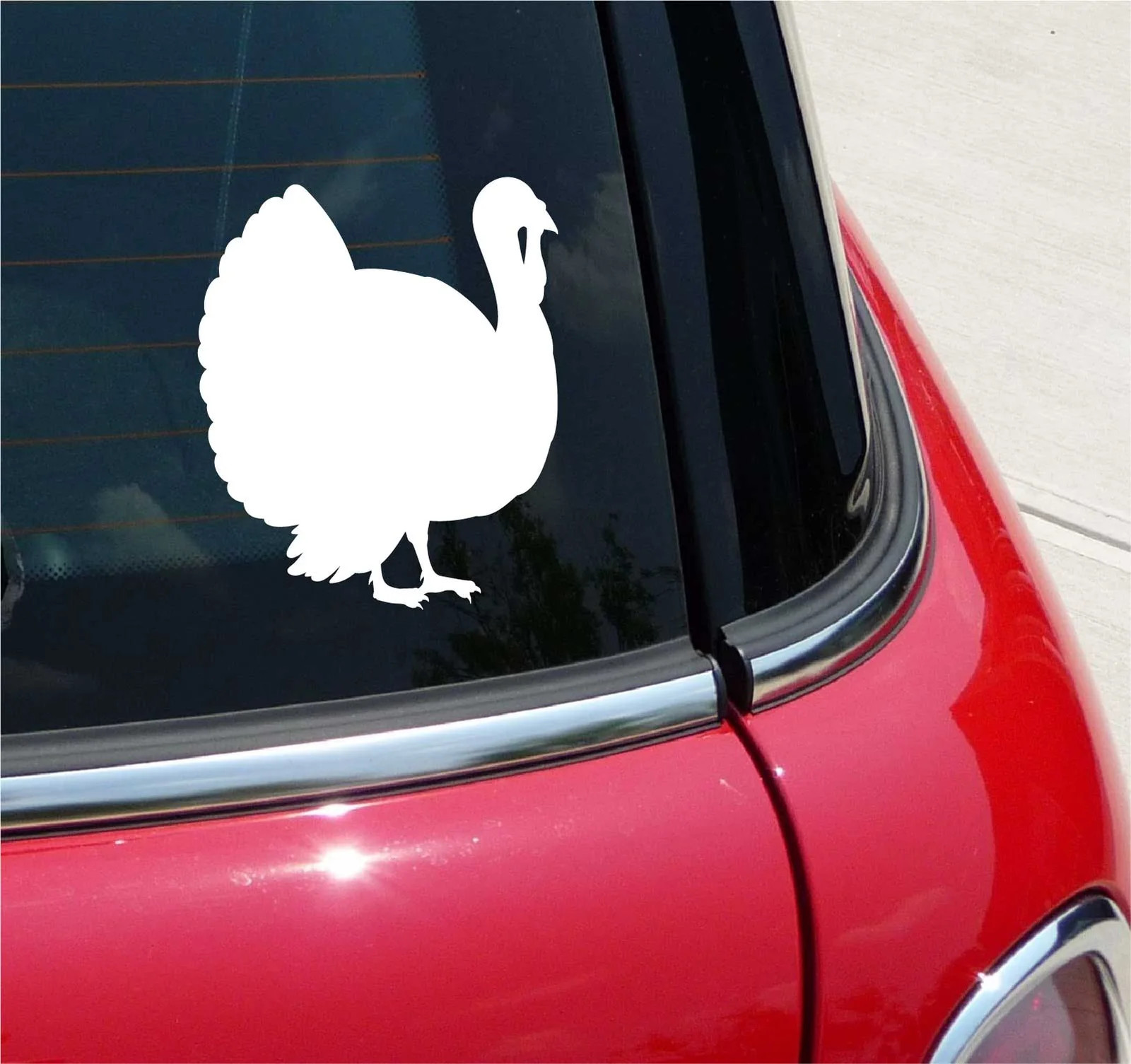 TURKEY THANKSGIVING HUNT HUNTING GRAPHIC DECAL STICKER ART CAR WALL DECOR