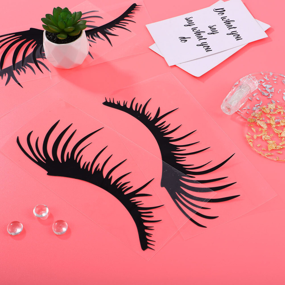 Car Eyelashes for Headlights Universal Bumper Stickers Cars Decor