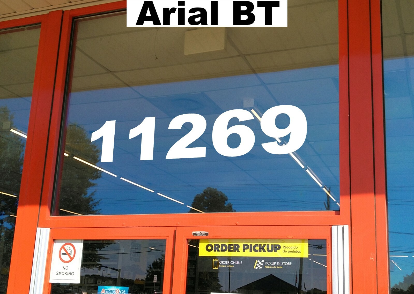 Storefront Address Numbers 4-15″ Tall – Office Store Window Custom Vinyl Decal