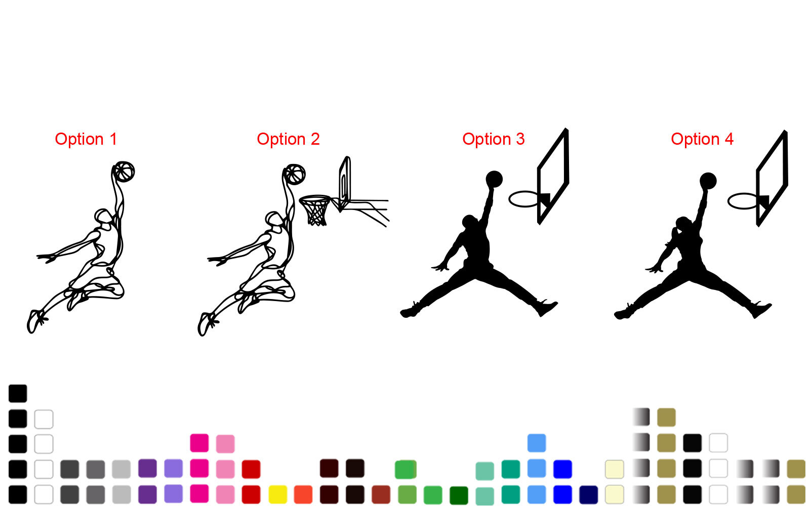 Michael Jordan Flight Jumpman Decal – Basketball Player Silhouette Sticker