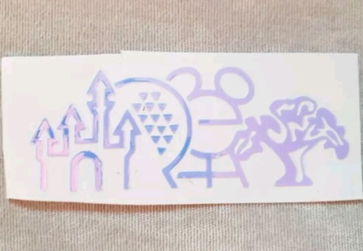 Custom Vinyl Decal Run Disney World Four Parks Sticker Castle Epcot Vacation