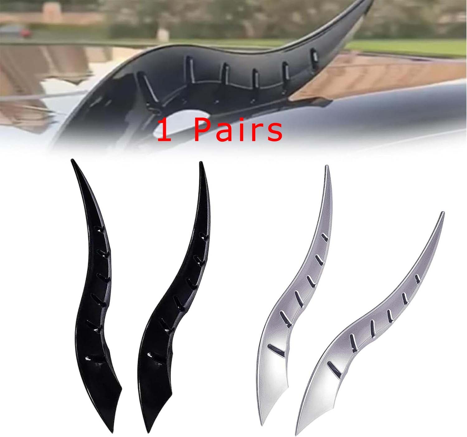 Stylish Eye – catching Trendy Impressive 3D Dragon Horn Roof Decoration for Cars