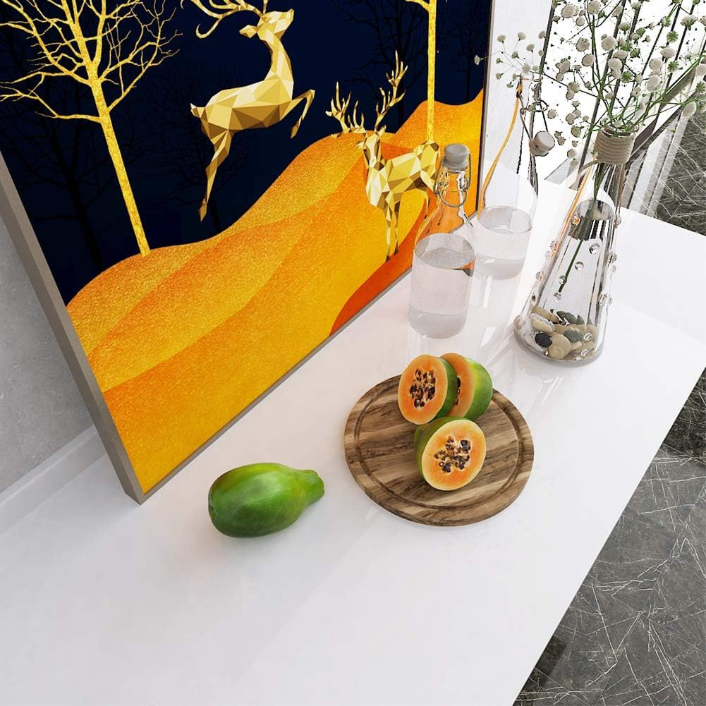 Glitter White Contact Paper Decorative Self Adhesive Counter Top Covers 15.8″X80