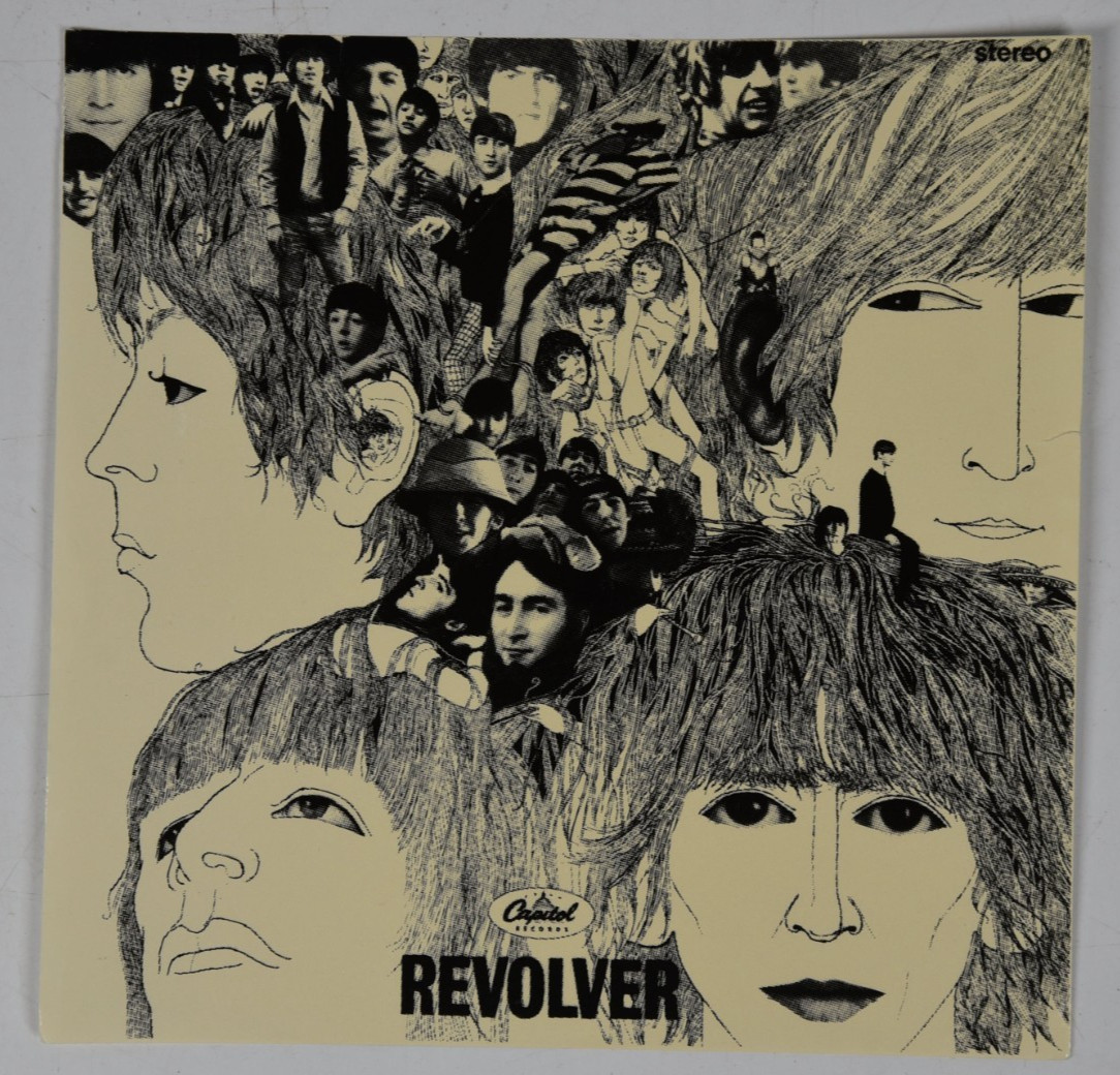 Vintage The Beatles Revolver Album Cover Art 6″ Art Print 45 Record Paper ONLY