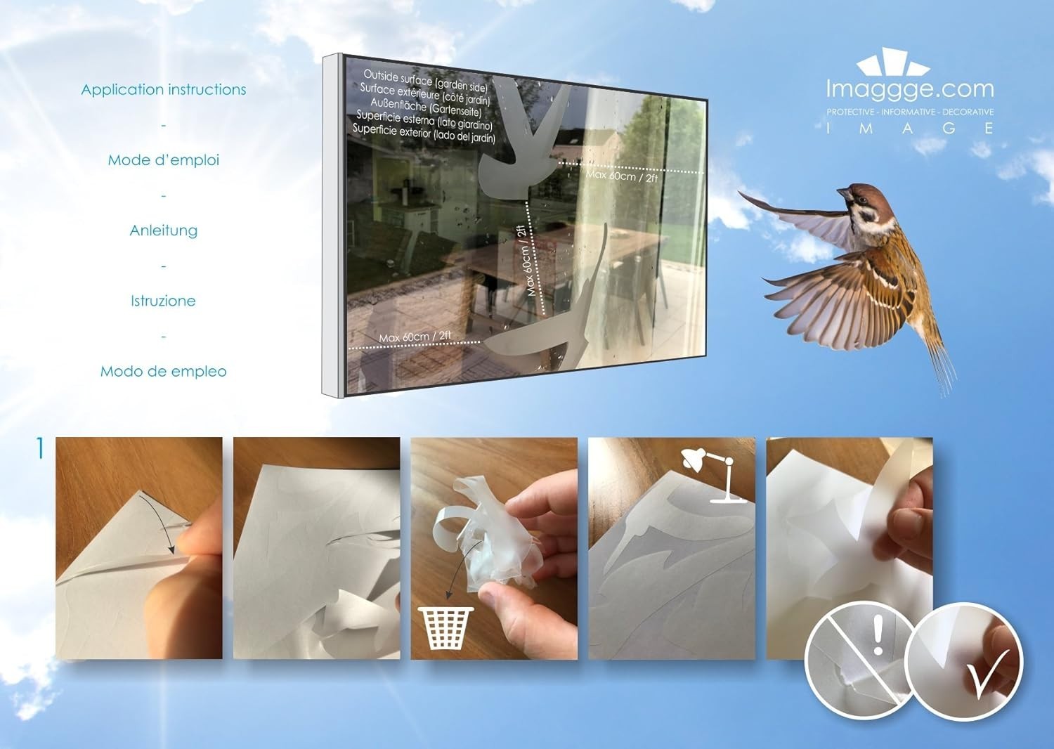 Translucent Bird Deflectors – Prevent Collisions
