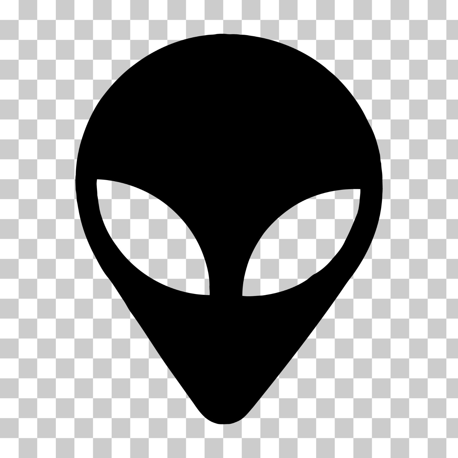 Alien Head Custom Vinyl Sticker / Decal – UFO Flying Saucer Space