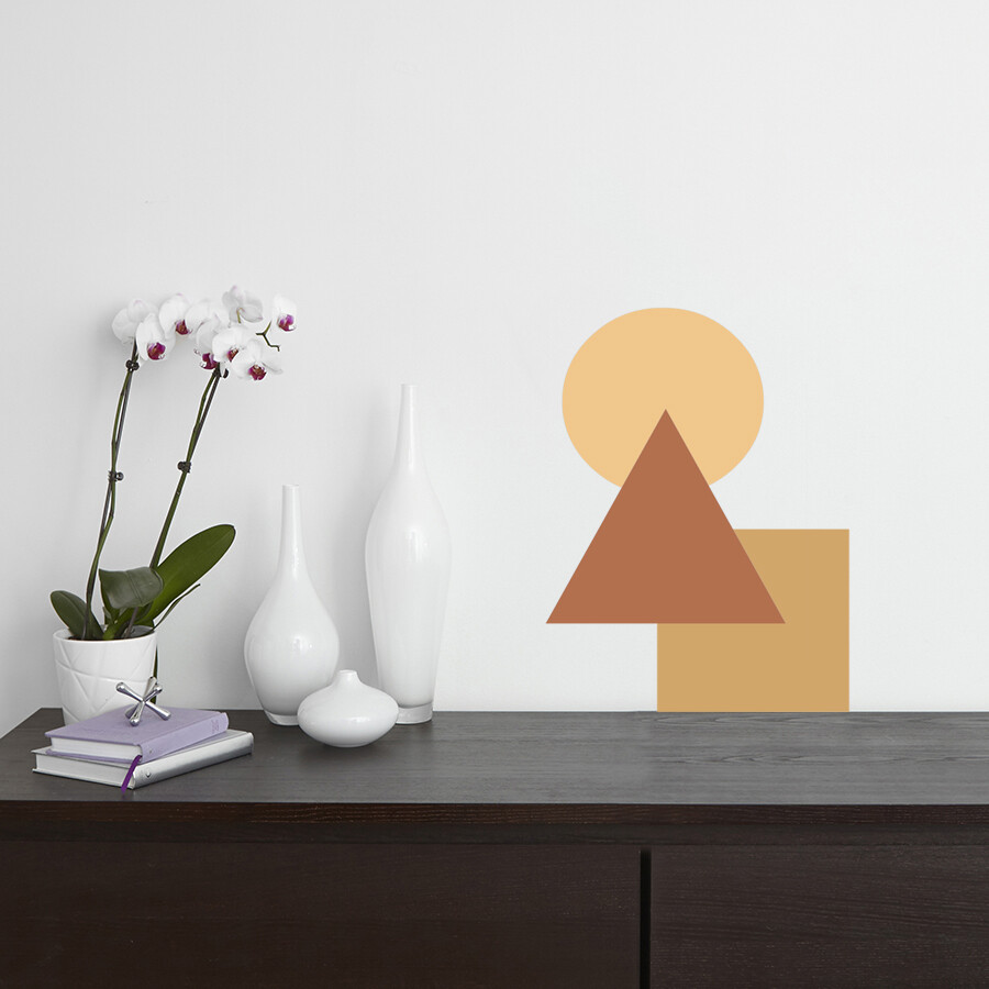 Wall Decal Geometric Circle wall decals Boho wall decal living room