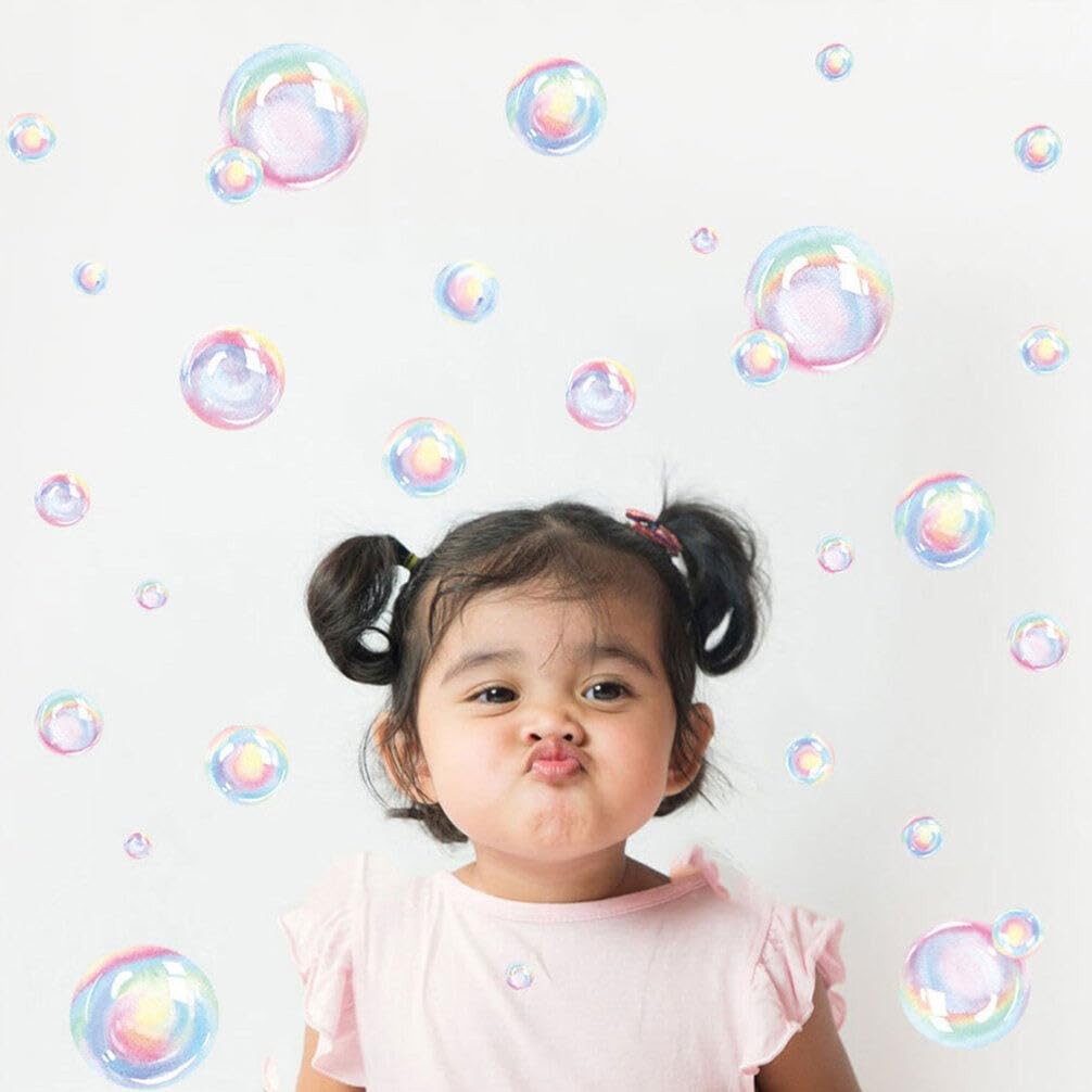 Bubble Wall Decal Stickers, Under The Sea Birthday Party Decor Colour Bubble …