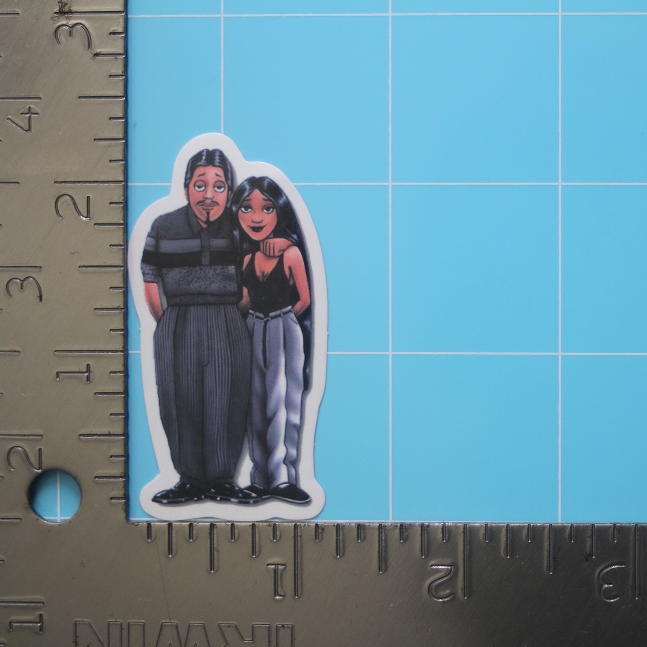Homies Sticker (FLACA, OLD SCHOOL) Chicano Gangster Lowrider, Gloss PVC Decal