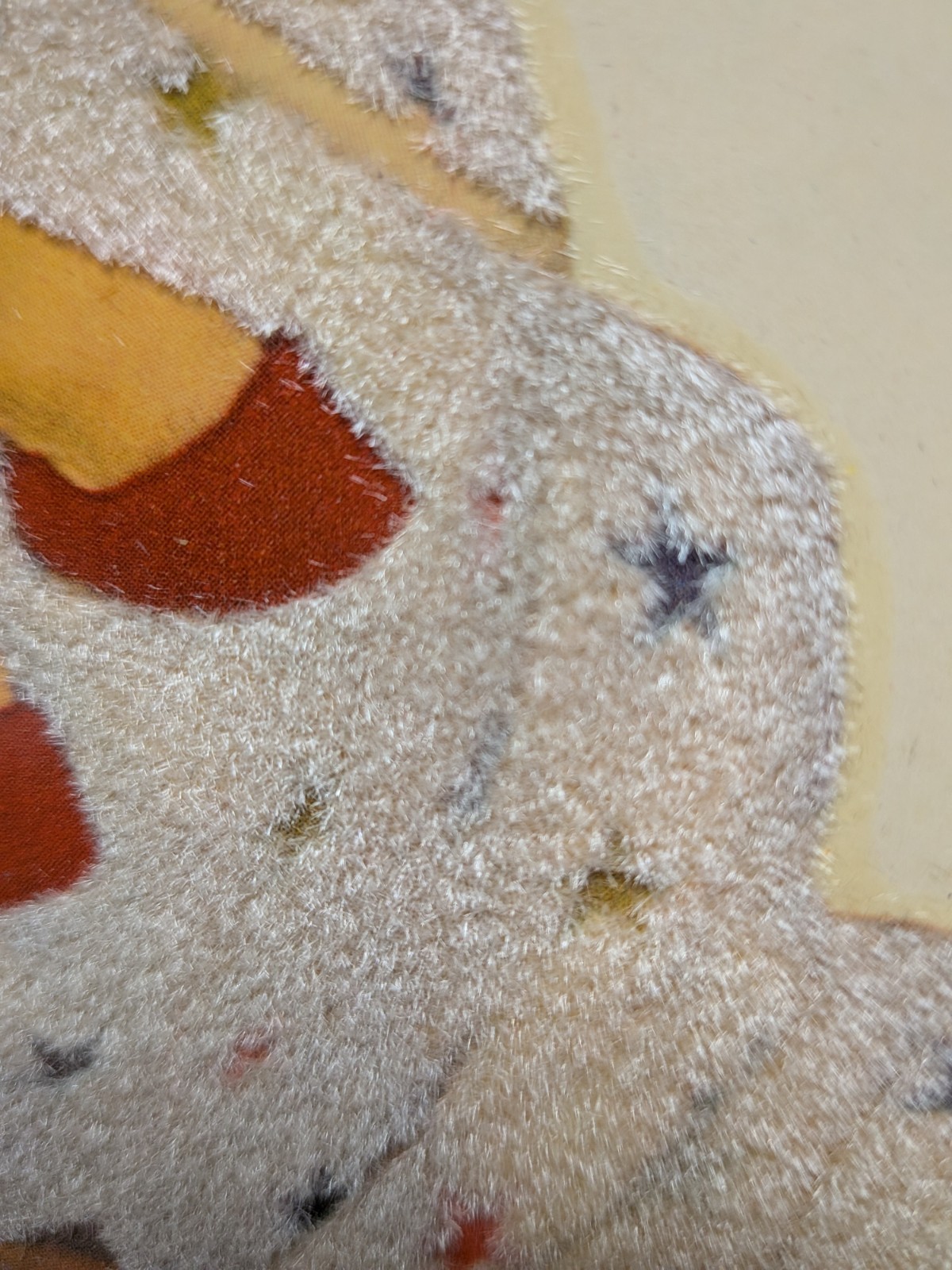 3 Vtg 60’s Anthropomorphic Bears & Lamb CUTIES Decals Meyercord Fuzzy Wall Decor