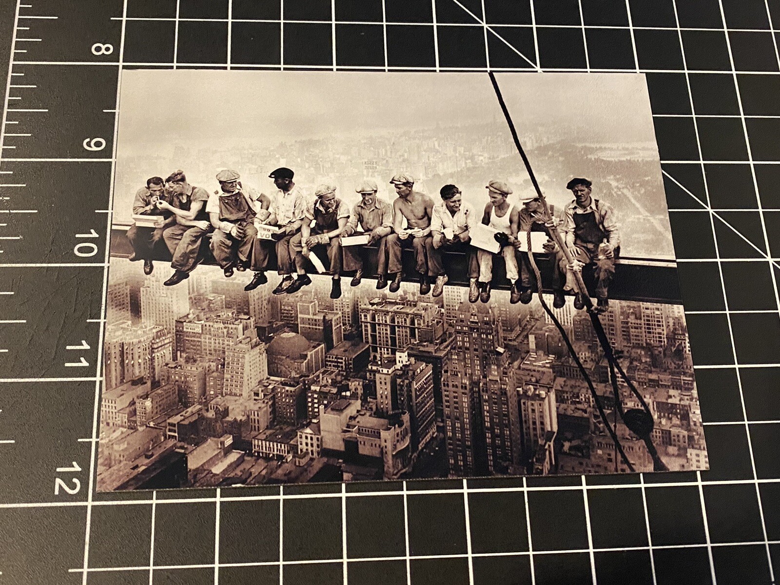 Famous Ironworkers 1932 Lunch Atop A Skyscraper Photo Vinyl Decal NY