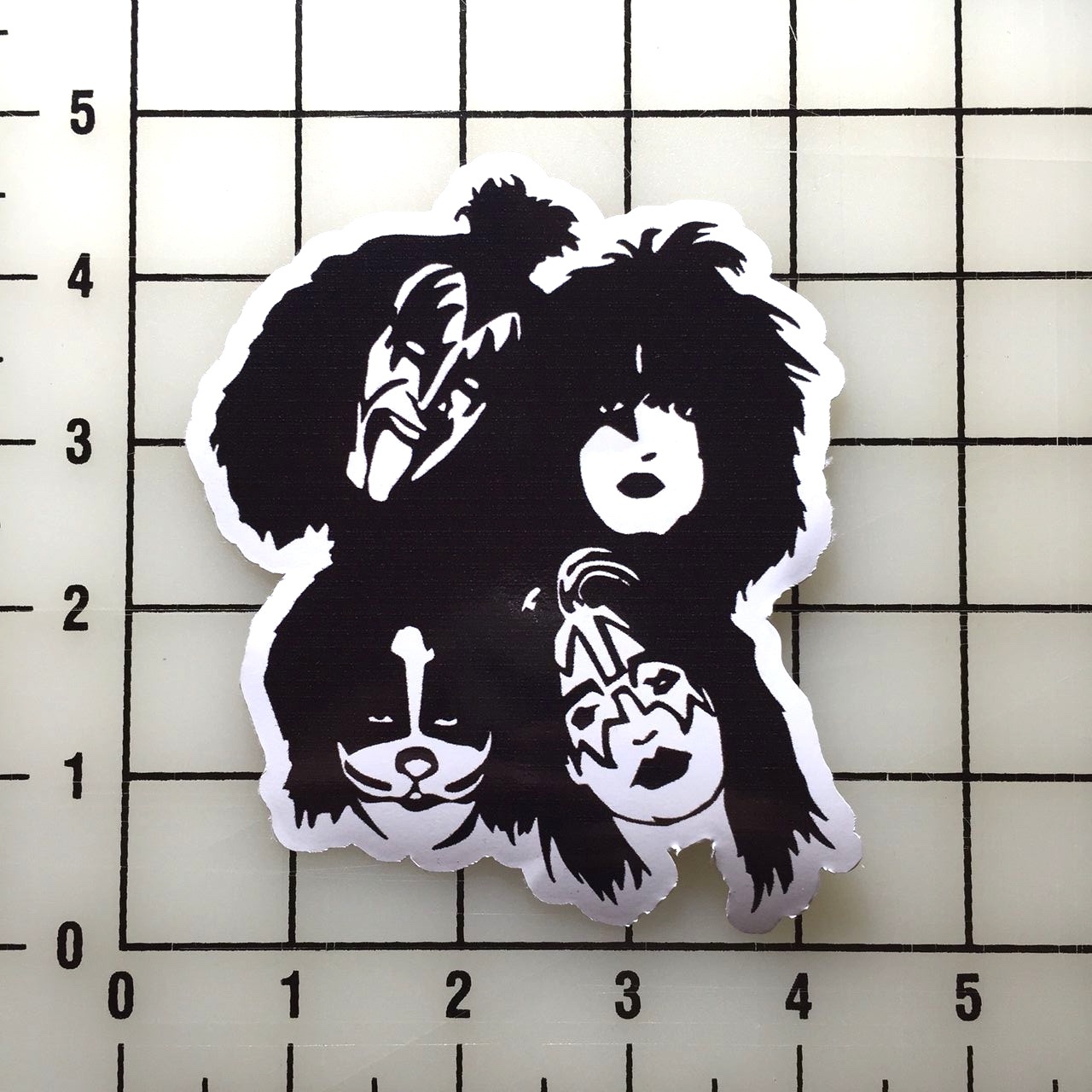 Kiss Members 4″ Wide Vinyl Decal Sticker BOGO