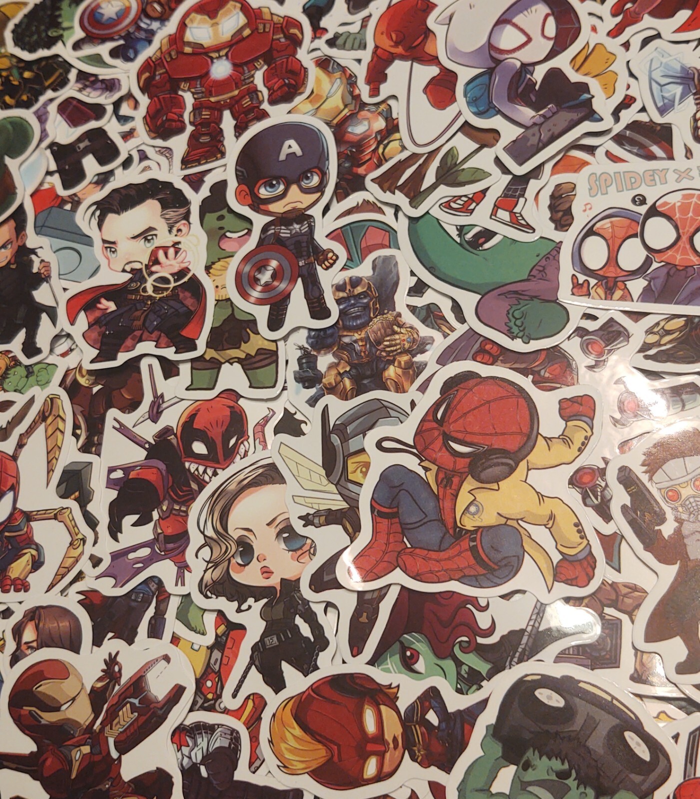 Marvel Superhero Stickers – 10 Pack – Avengers – Spider-Man – Deadpool – Ant-Man