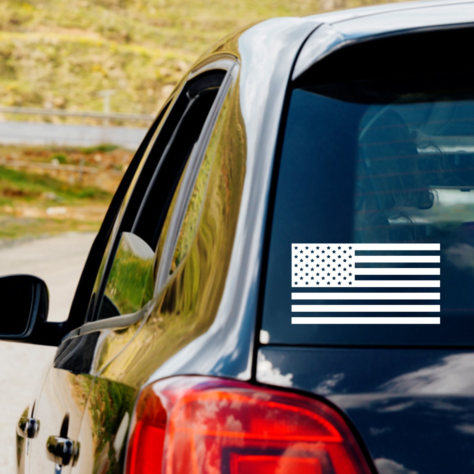 Patriotic American USA Flag Vinyl Decal Sticker Car Truck Window Laptop