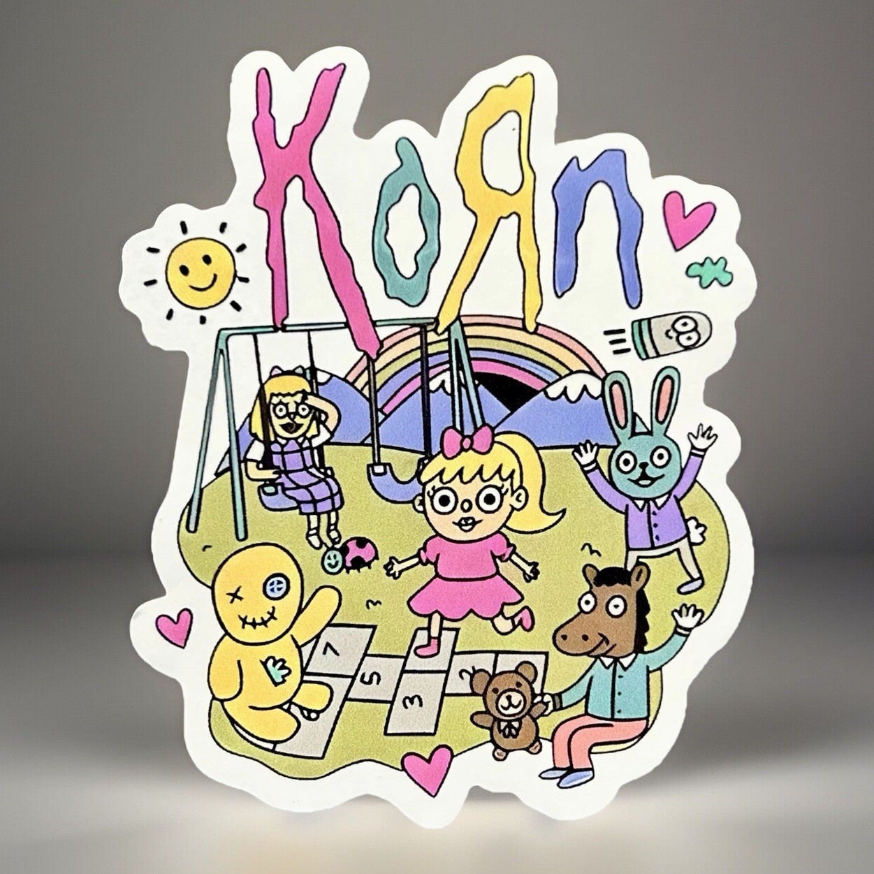 Korn Logo Sticker Iconic 90s Rock Band Nu-Metal 3” Vinyl Funny