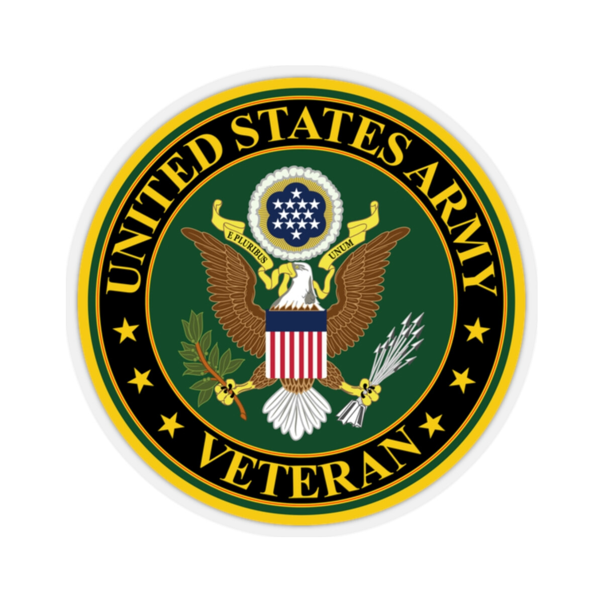 Kiss-Cut Stickers – Army – US Army Veteran
