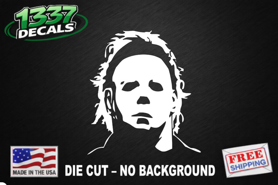 Michael Myers Mask Vinyl Decal Sticker – Halloween Horror