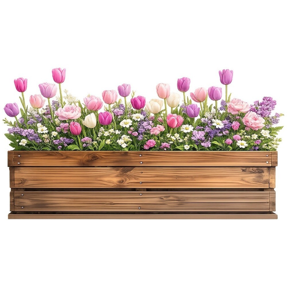 Self-Stick PVC Wall Sticker with Vibrant Summer Floral Design 39.3×21.5in