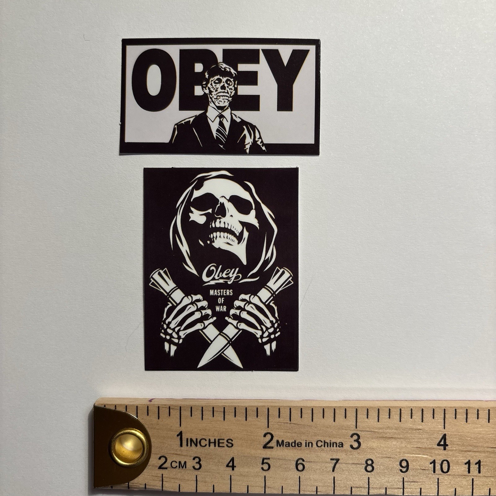 Obey Vinyl Sticker Set Black White Street Art for Window Car Laptop #D2
