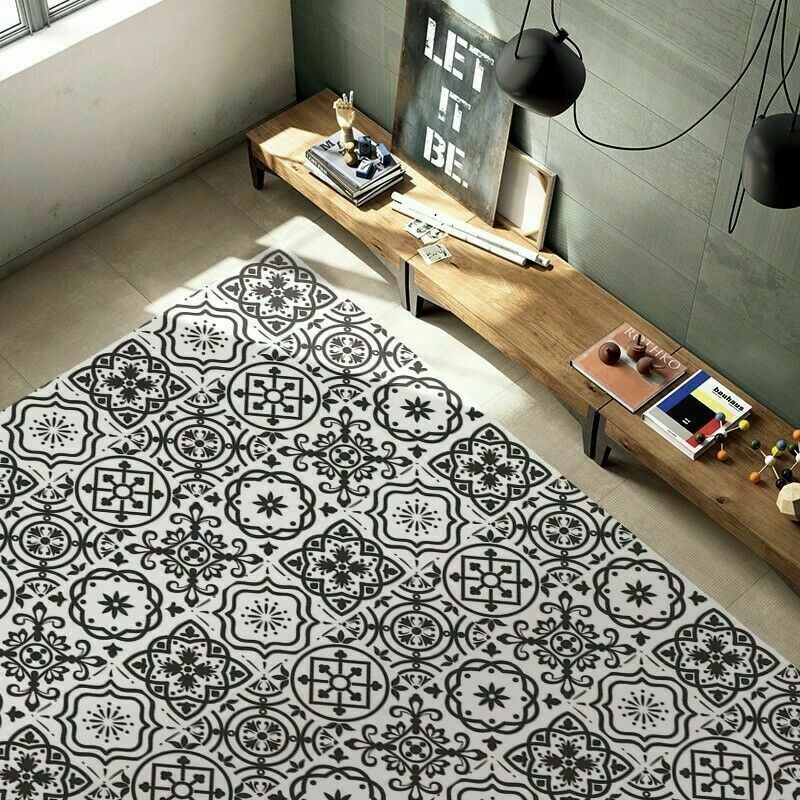 Waterproof Ceramic Tile Sticker Self Adhesive Kitchen 3D Floor Wall Stickers