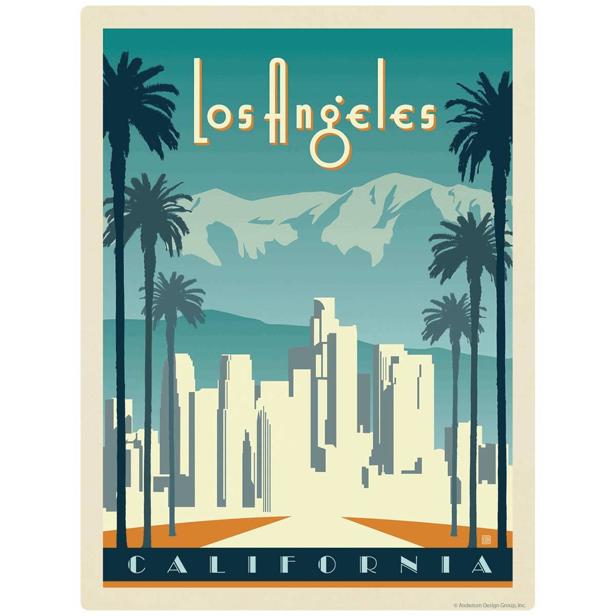 Los Angeles California Decal Peel and Stick
