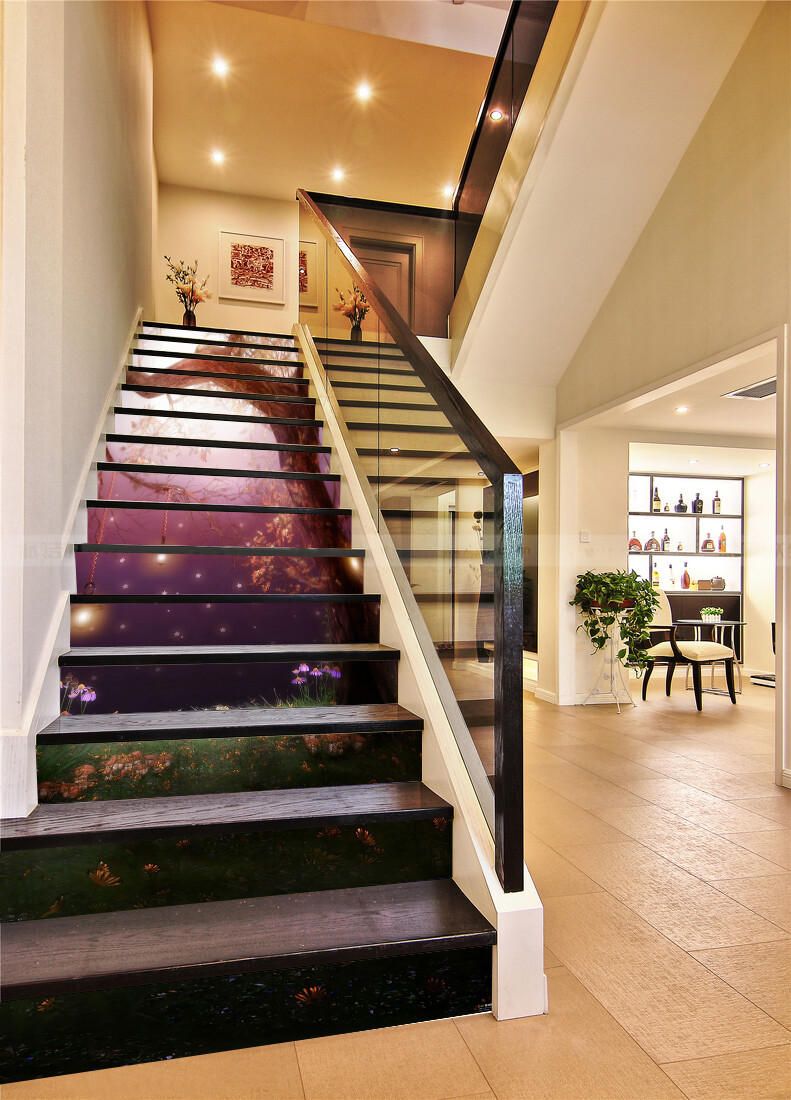 3D Dream Tree 1040 Stair Risers Decoration Photo Mural Vinyl Decal Wallpaper