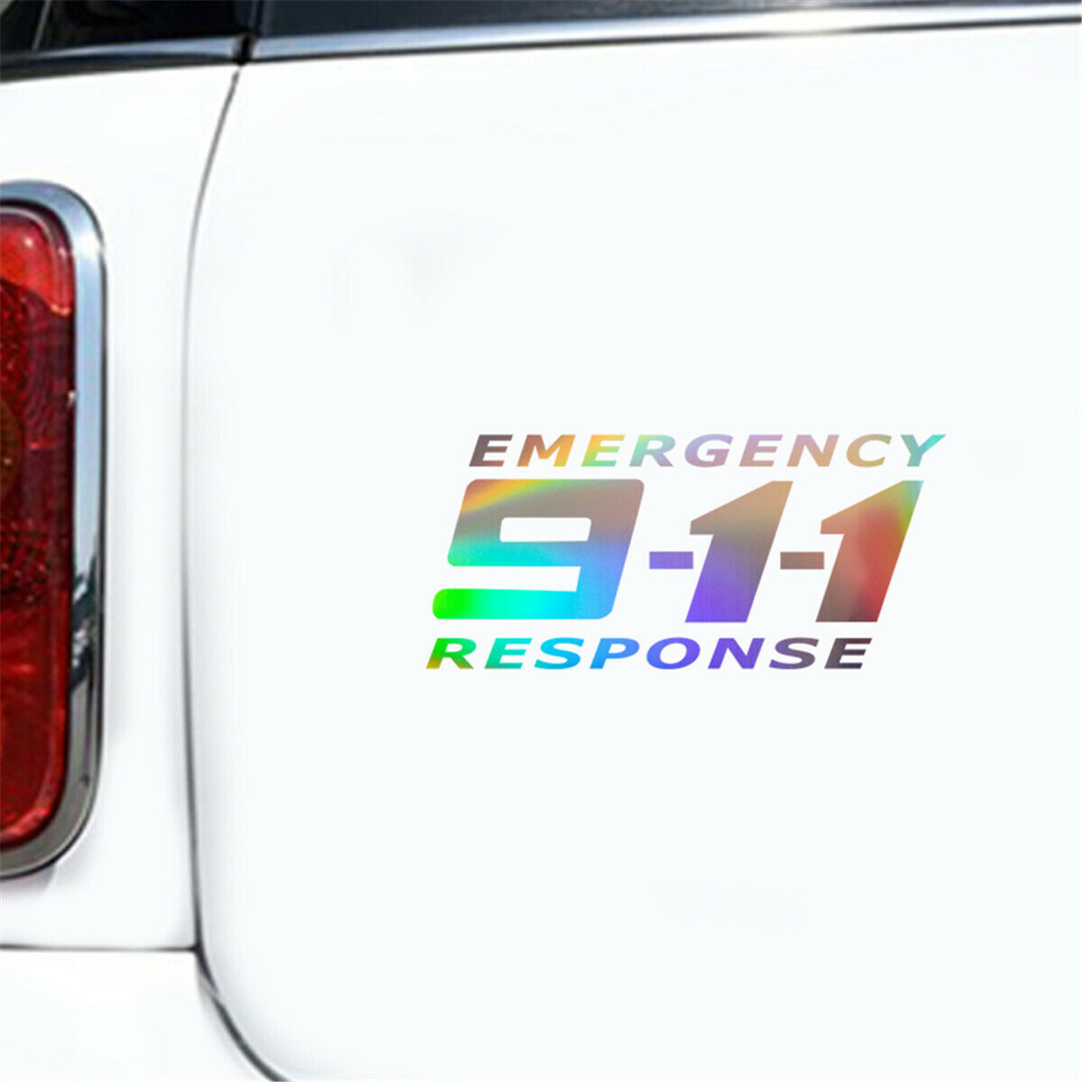 2pcs 911 Emergency Phone Stickers Car Auto Bumper Motorcycle Truck Vinyl Decal