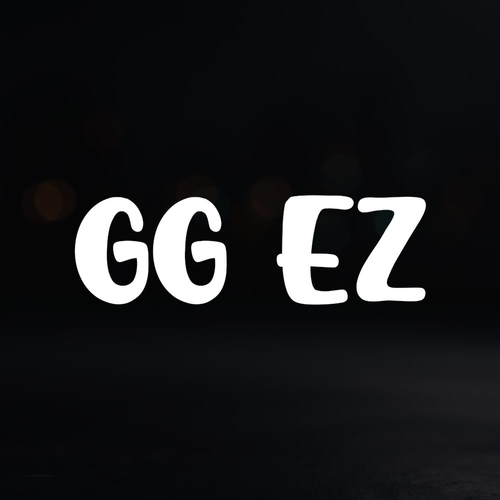 8in Vinyl Decal Sticker – “GG EZ”