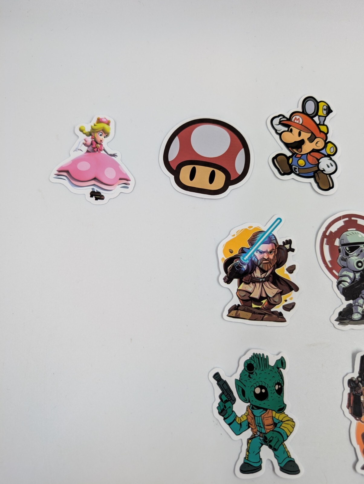 Marvel Nintendo And Star Wars Character Stickers 18 pcs Total