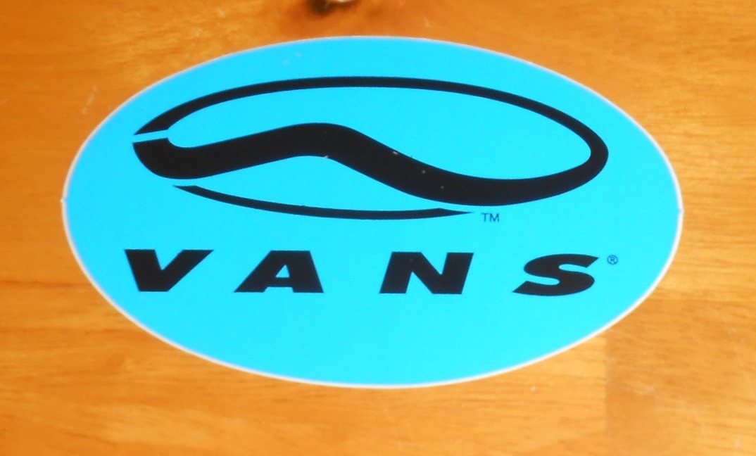 Vans Sticker Original Promo (oval) 4×2.5 (blue)