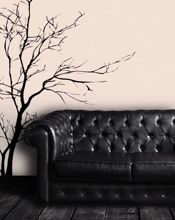 Large Bare Tree Vinyl Wall Decal Sticker. Bedroom, Bathroom Wall Art. #AC223