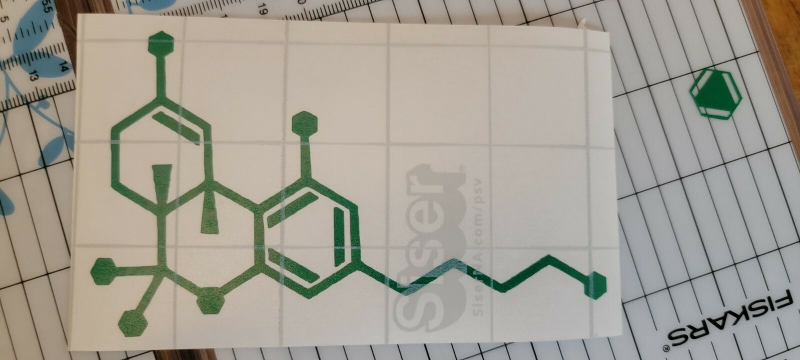 THC Molecule weed Cannabis Vinyl Decal Sticker 420 Marijuana pot 2.5