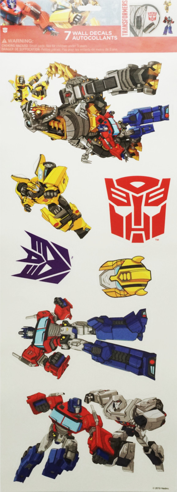Sticker Pack – Transformers Autobots And Decepticons 7 Pcs Set #37041