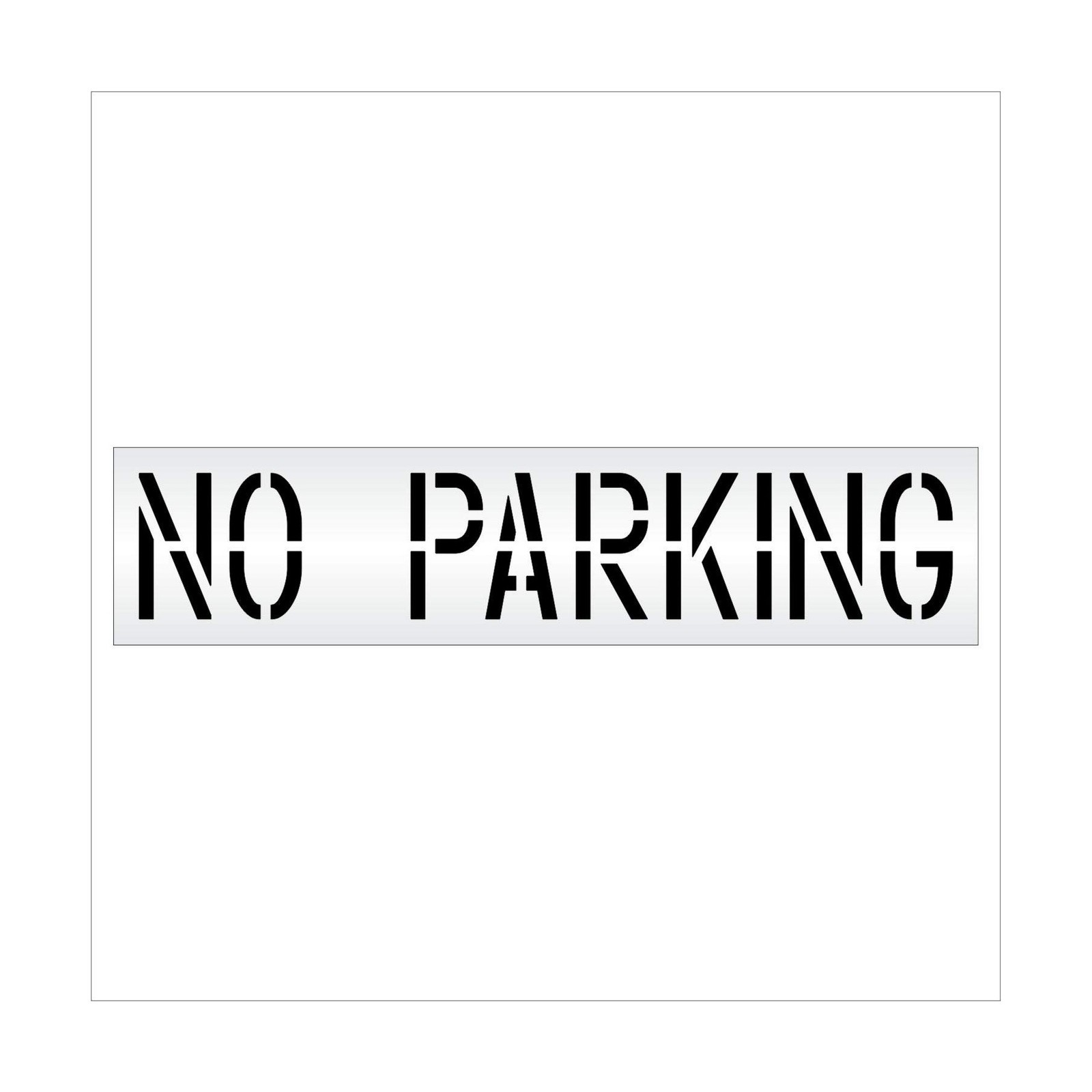 Pavement Marking Stencils – 18 inch NO Parking Stencil – 18″ x 99″ x 1/16” (…