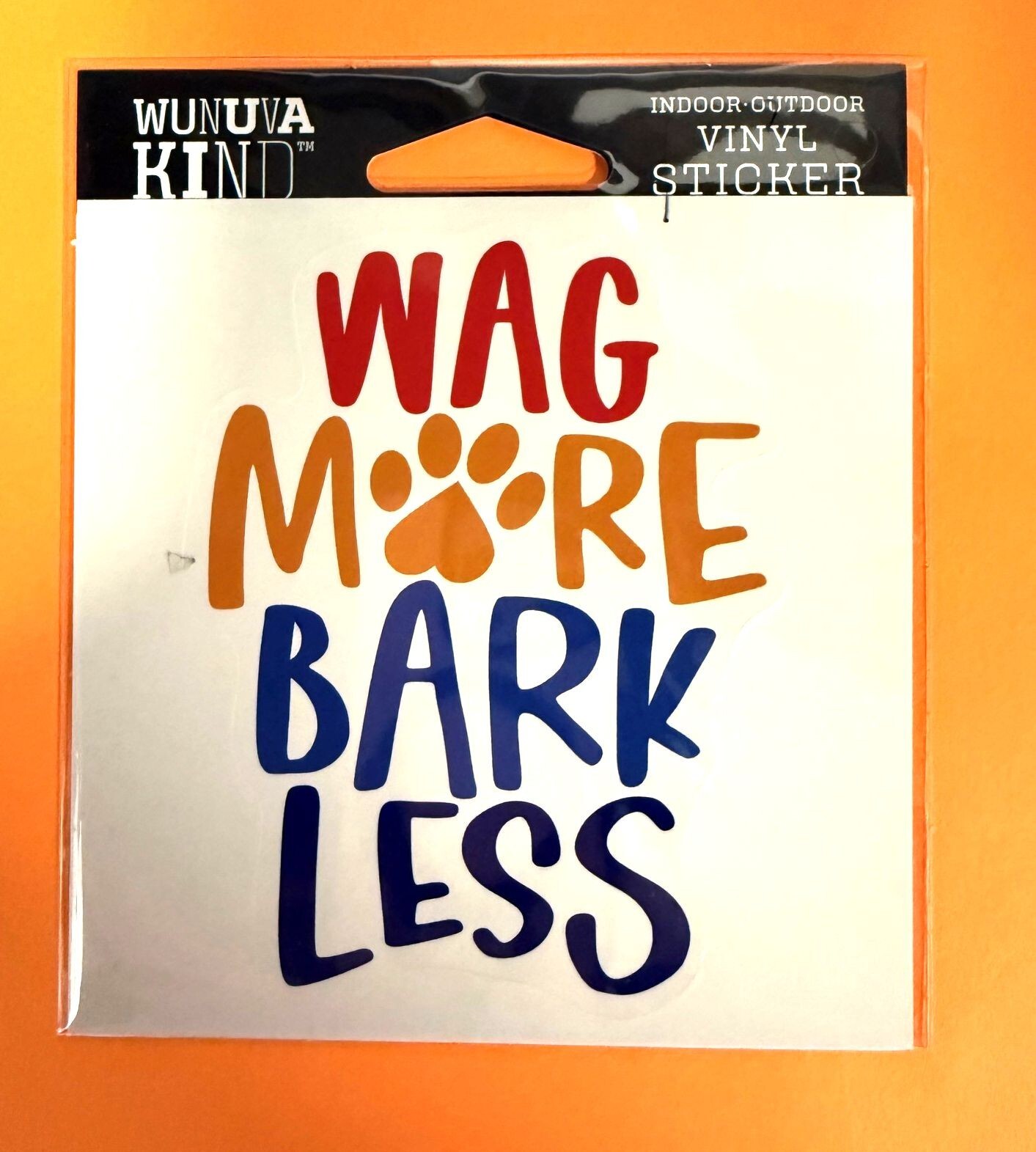 WAG MORE BARK LESS DOG PET 4″ VINYL DECAL STICKER FREE SHIP