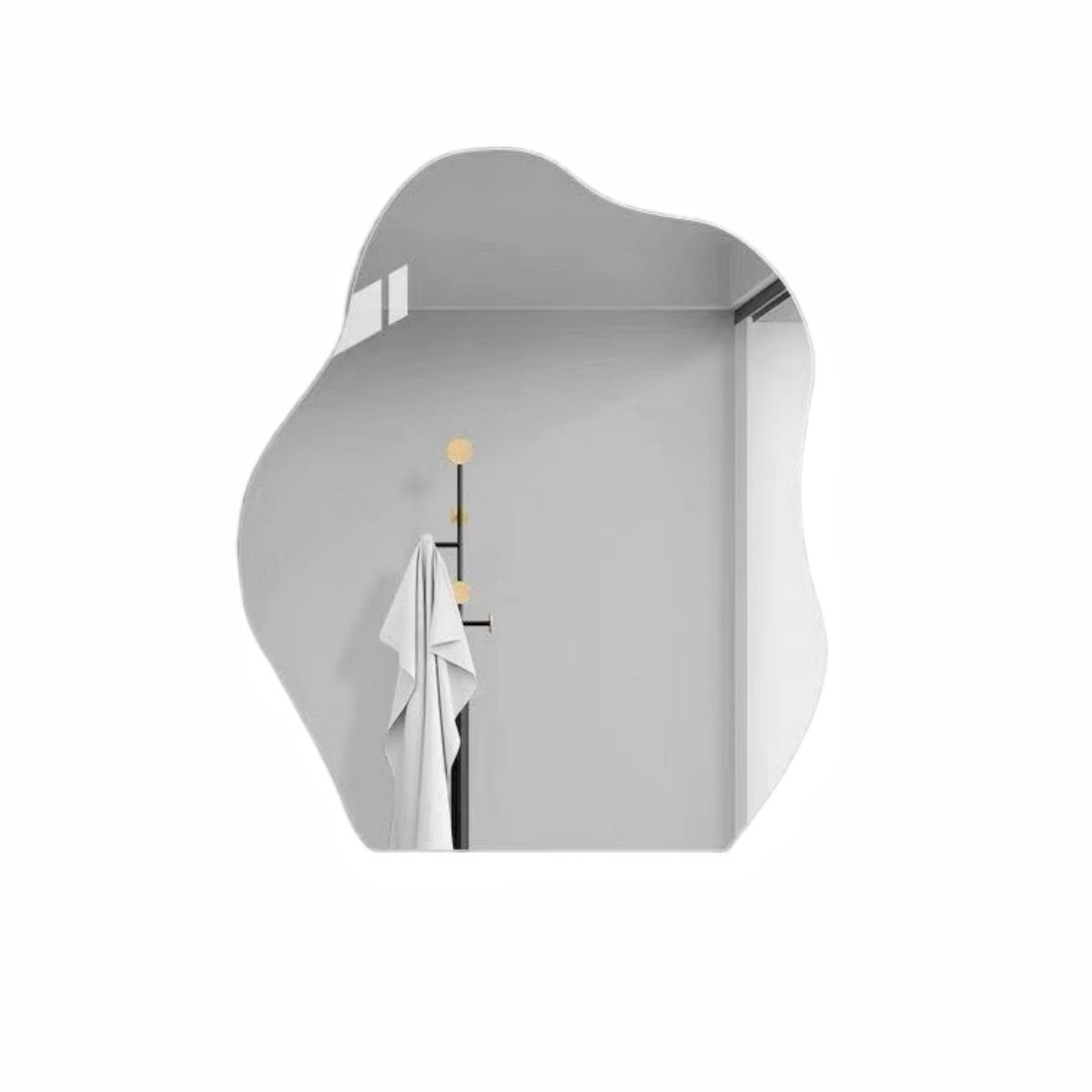 Stylish and Functional Irregular Mirror for Bedrooms Living Rooms and More