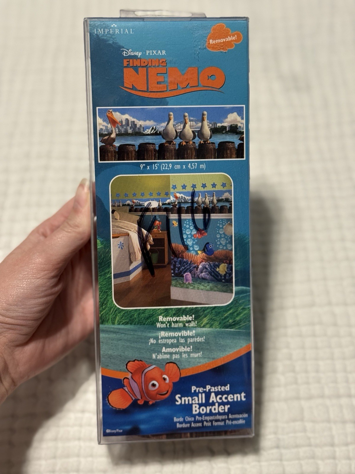 Finding Nemo VTG Self-Stick Wall Border 9″ x 15′ Nursery Kids Room- NEW