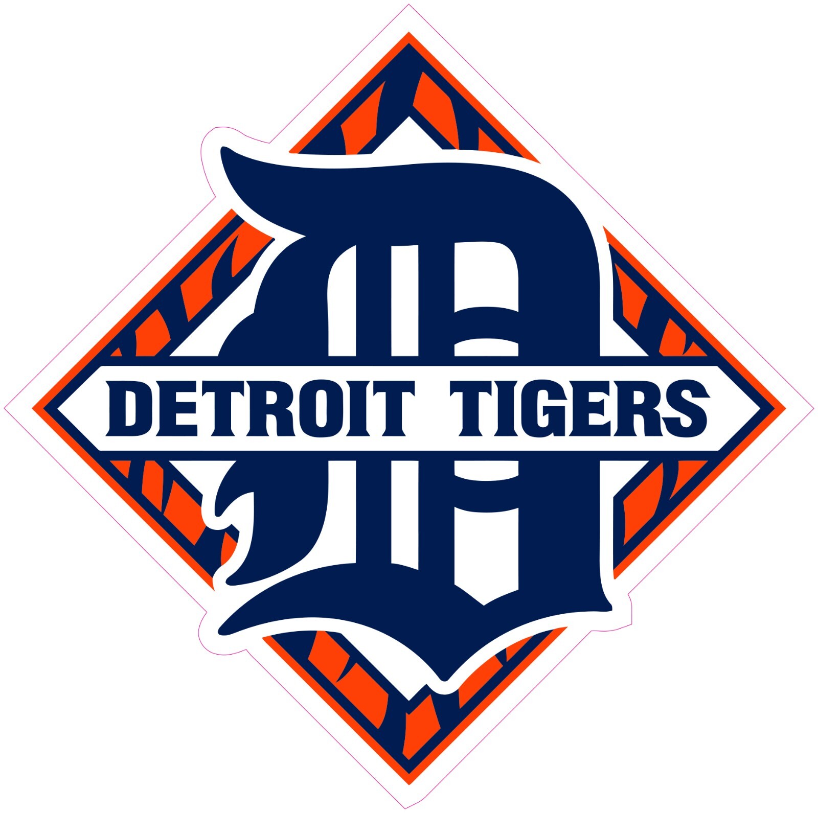 Detroit Tigers Vinyl Decal Sticker Car Truck Bumper Tumbler Mug
