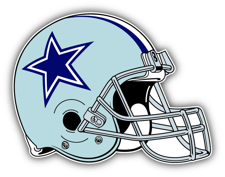Dallas Cowboys NFL Football Helmet Logo Car Bumper Sticker -9”, 12” or 14”