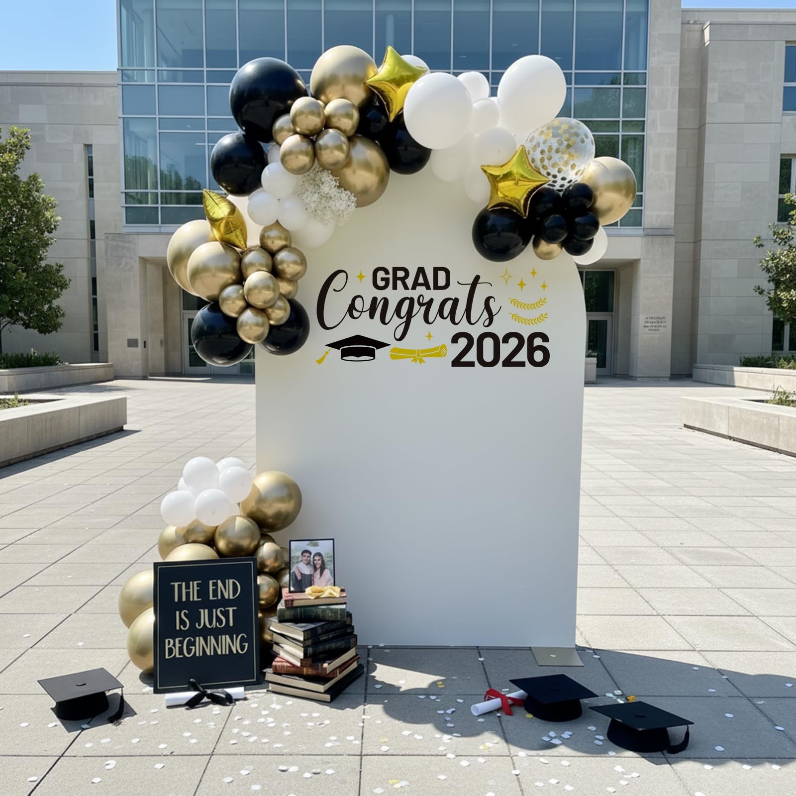 2026 Graduation Decals Decorations, Class of 2026 Graduation Arch Backdrop St…