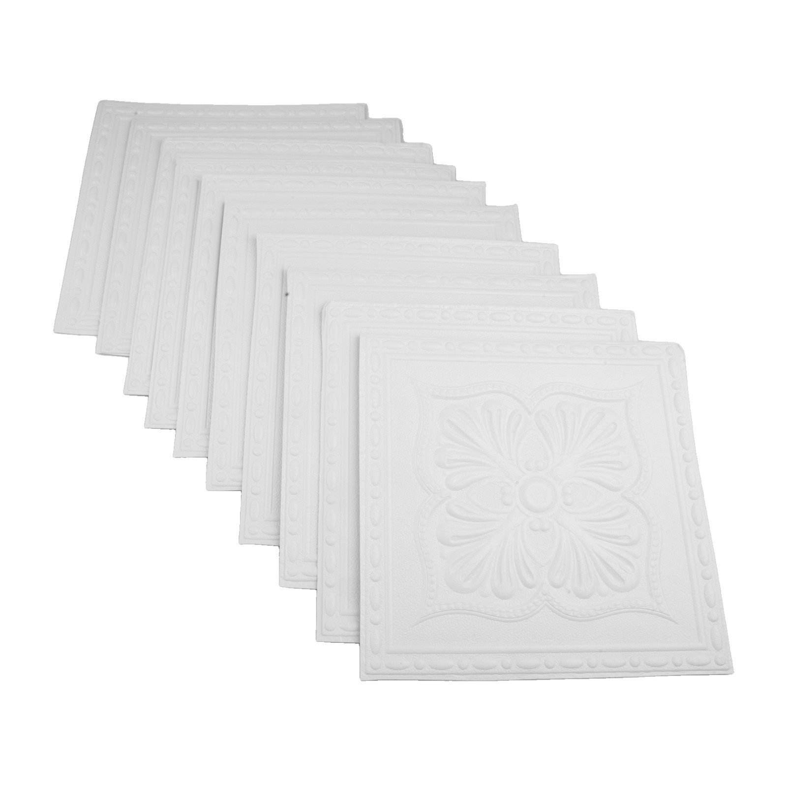 35CM Waterproof White Wall Stickers 10PCS XPE Foam Decorative for Various Rooms