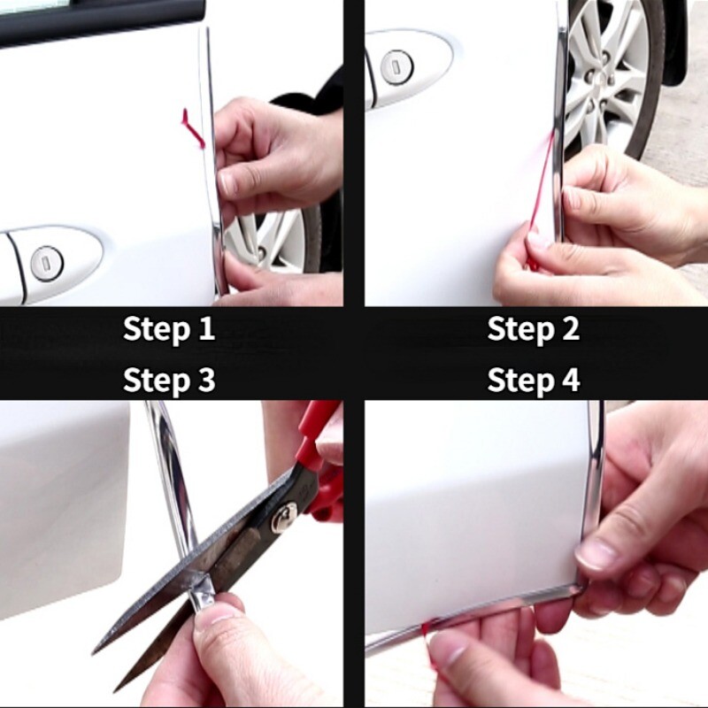 Universal DIY U Shape Car Moulding Strip Trim Collision Scratch Protector Edge