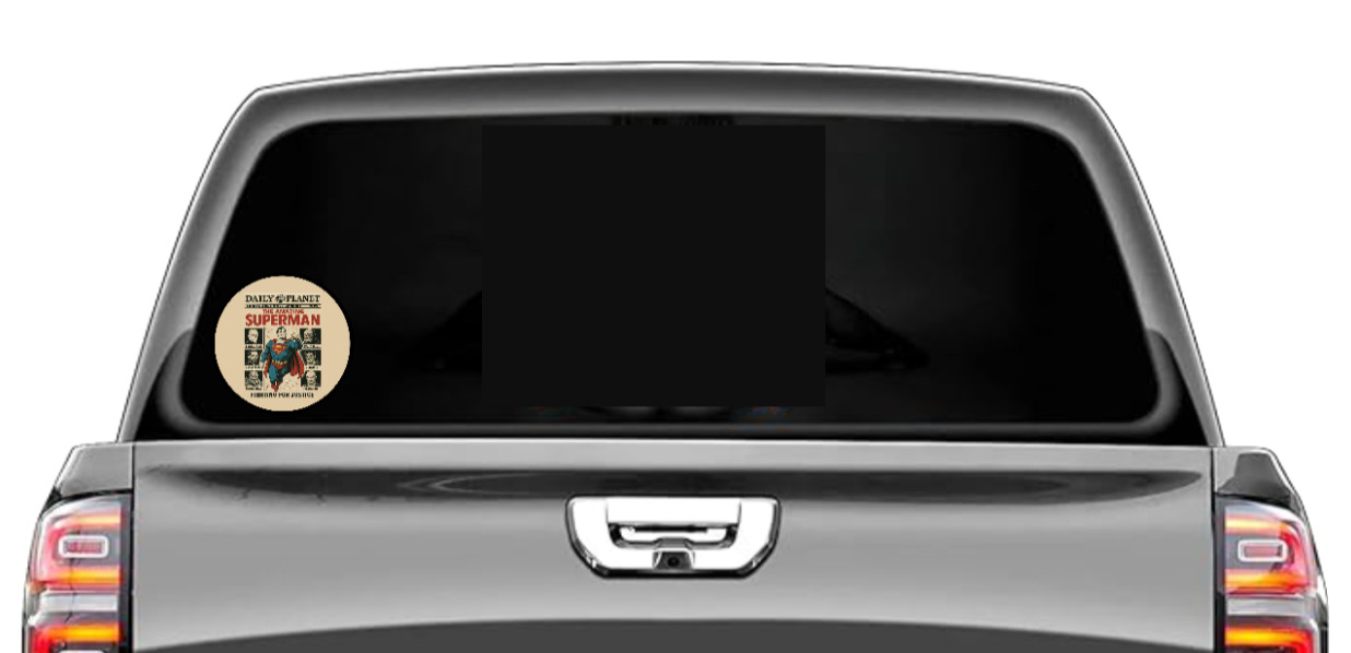 Superman (Daily Planet ) – 4″ Handmade Vinyl Decal Vehicle Cooler Laptop Decor