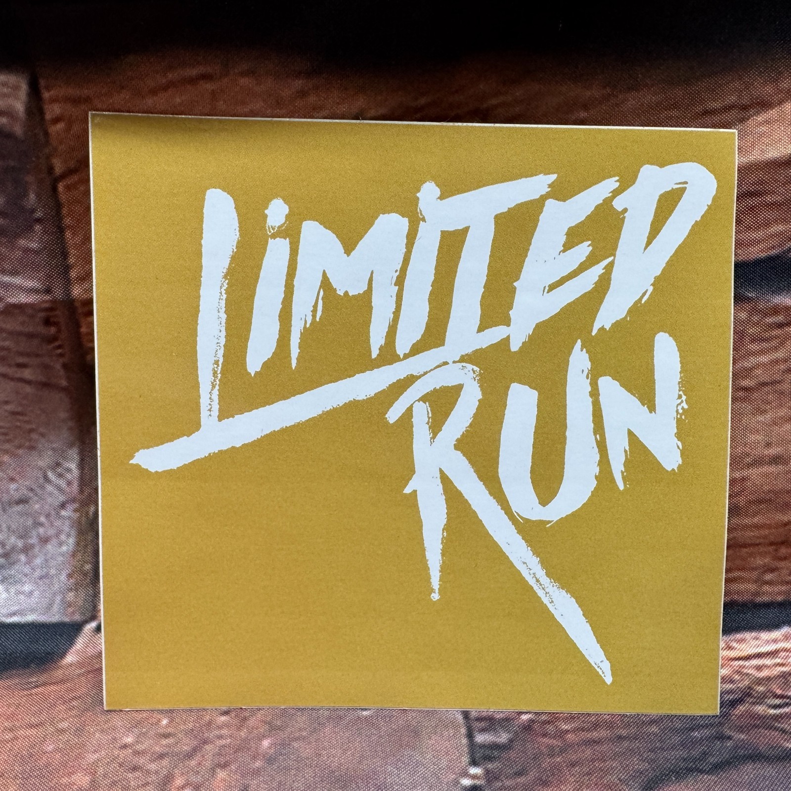 Limited Run Games Gold Logo Sticker Official LRG Promo Swag Bonus Decal NEW